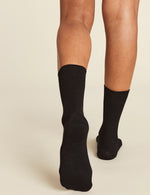 Women's Ribbed Crew Socks