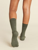 Women's Ribbed Crew Socks