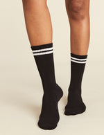 Women's Striped Cushioned Crew Socks