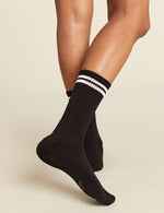 Women's Striped Cushioned Crew Socks