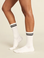 Women's Striped Cushioned Crew Socks